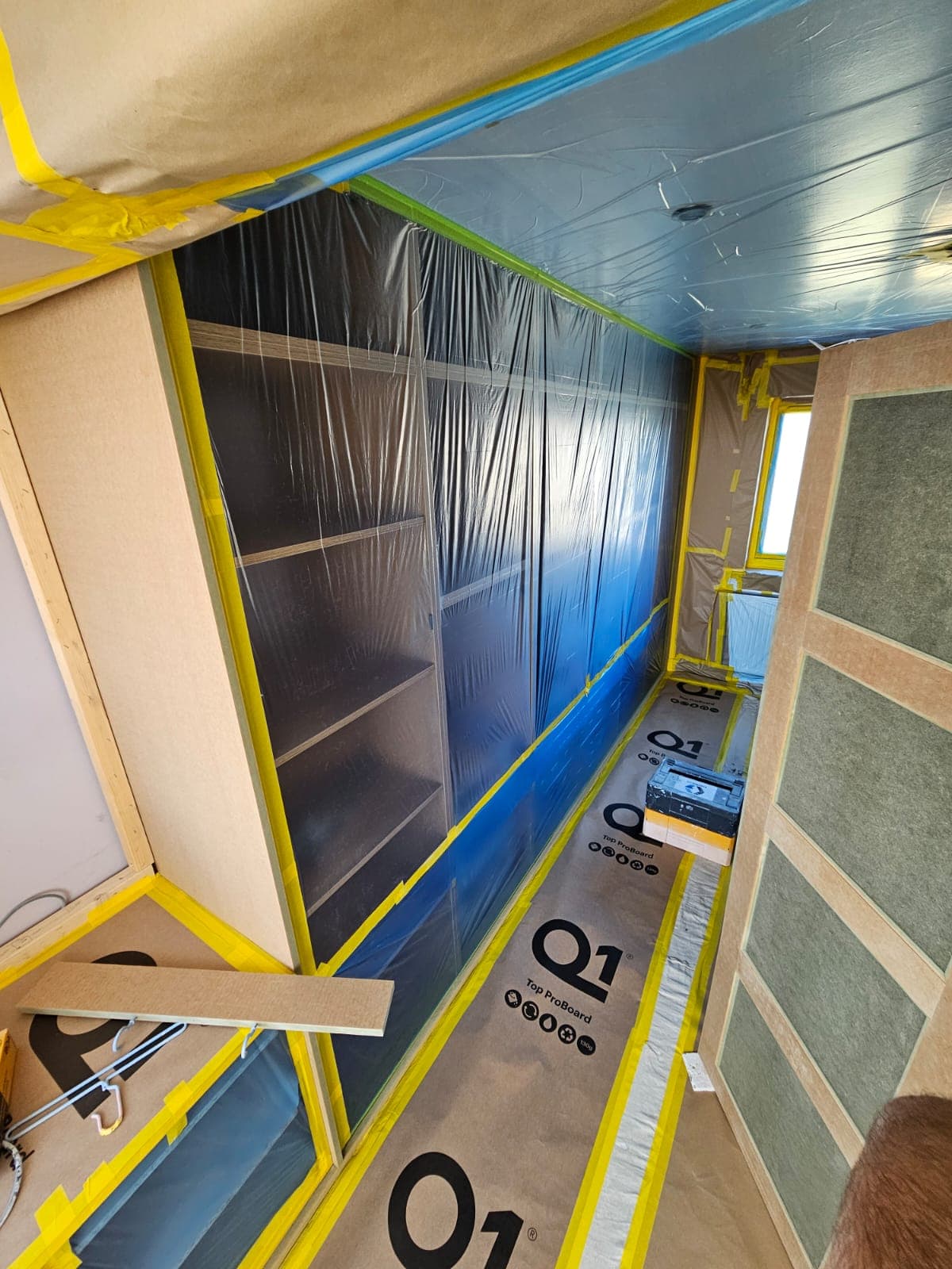 Fitted Furniture — Spray Preparation — PHE Decorating Sheffield project photo
