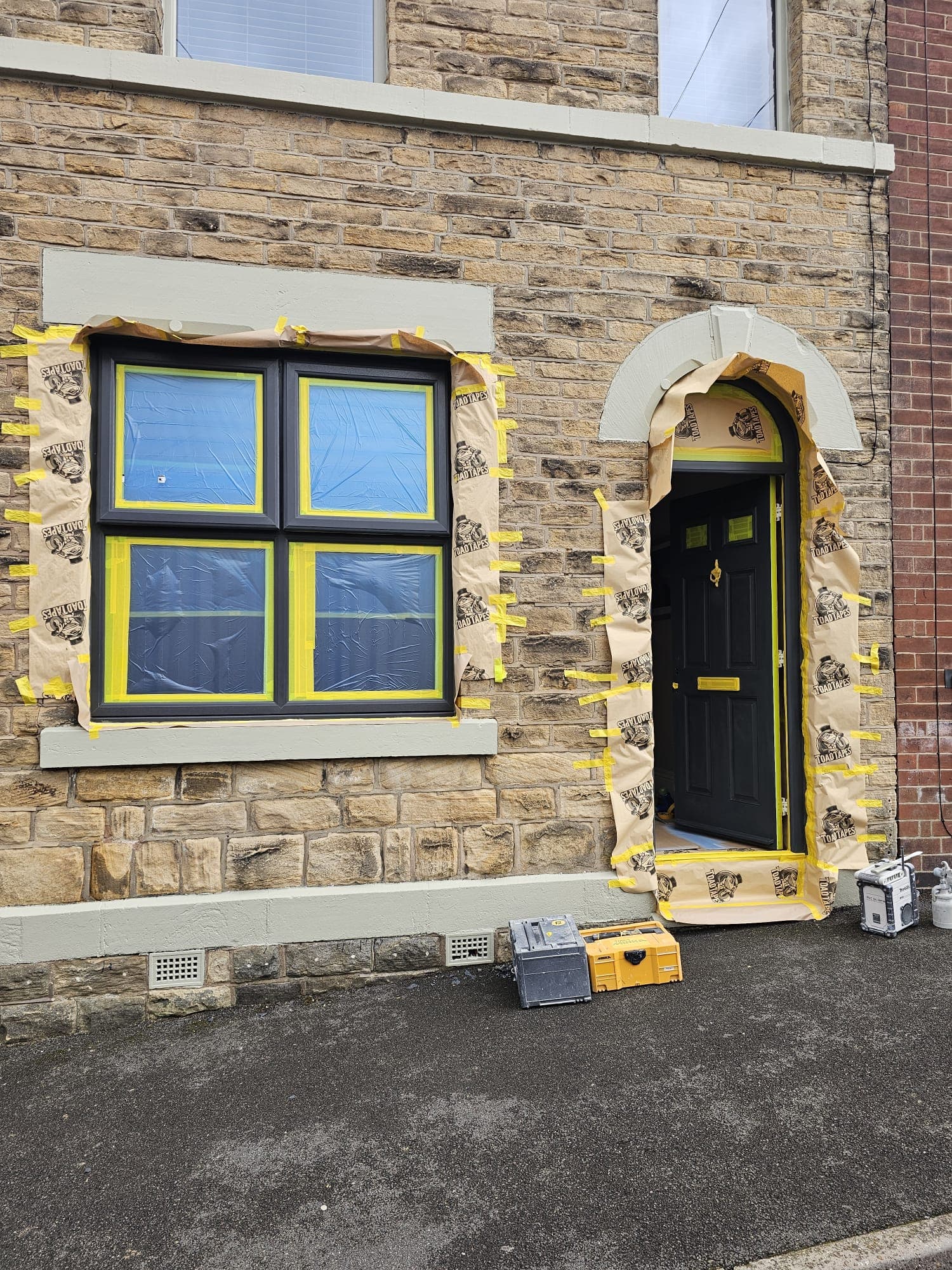 Client-supplied view 7 of recent UPVC window spraying work by PHE Decorating