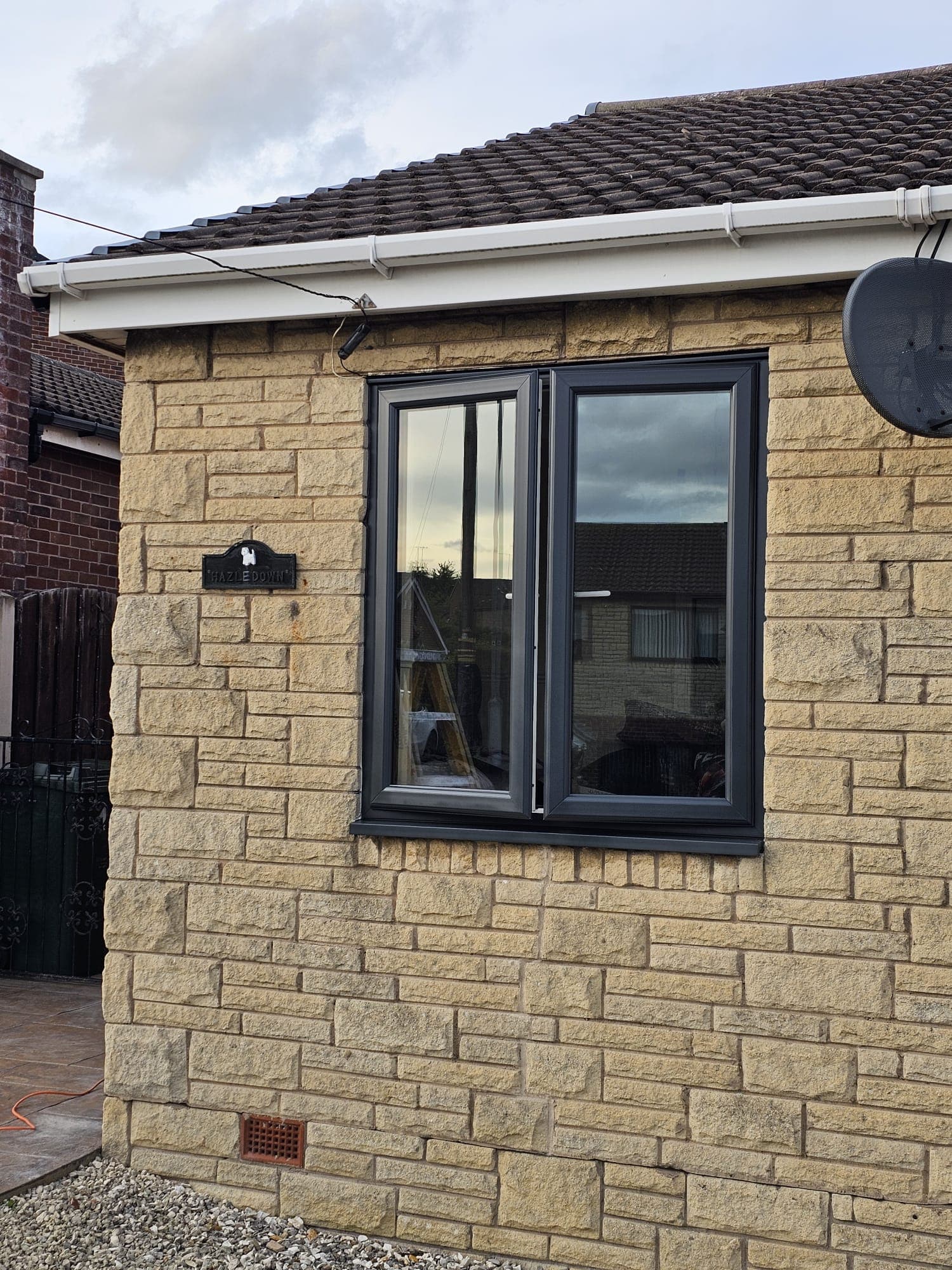 Client-supplied view 21 of recent UPVC window spraying work by PHE Decorating