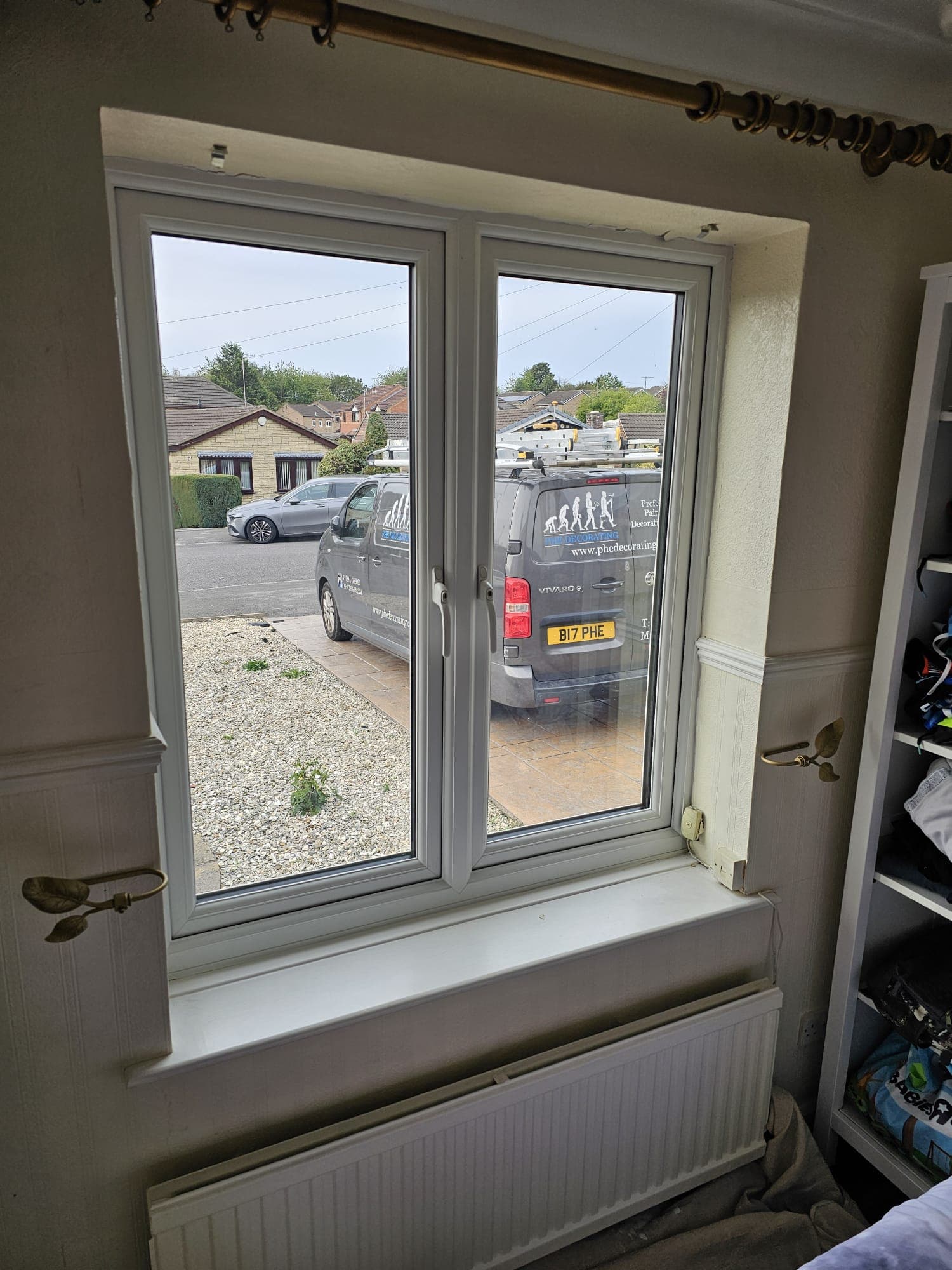Client-supplied view 31 of recent UPVC window spraying work by PHE Decorating